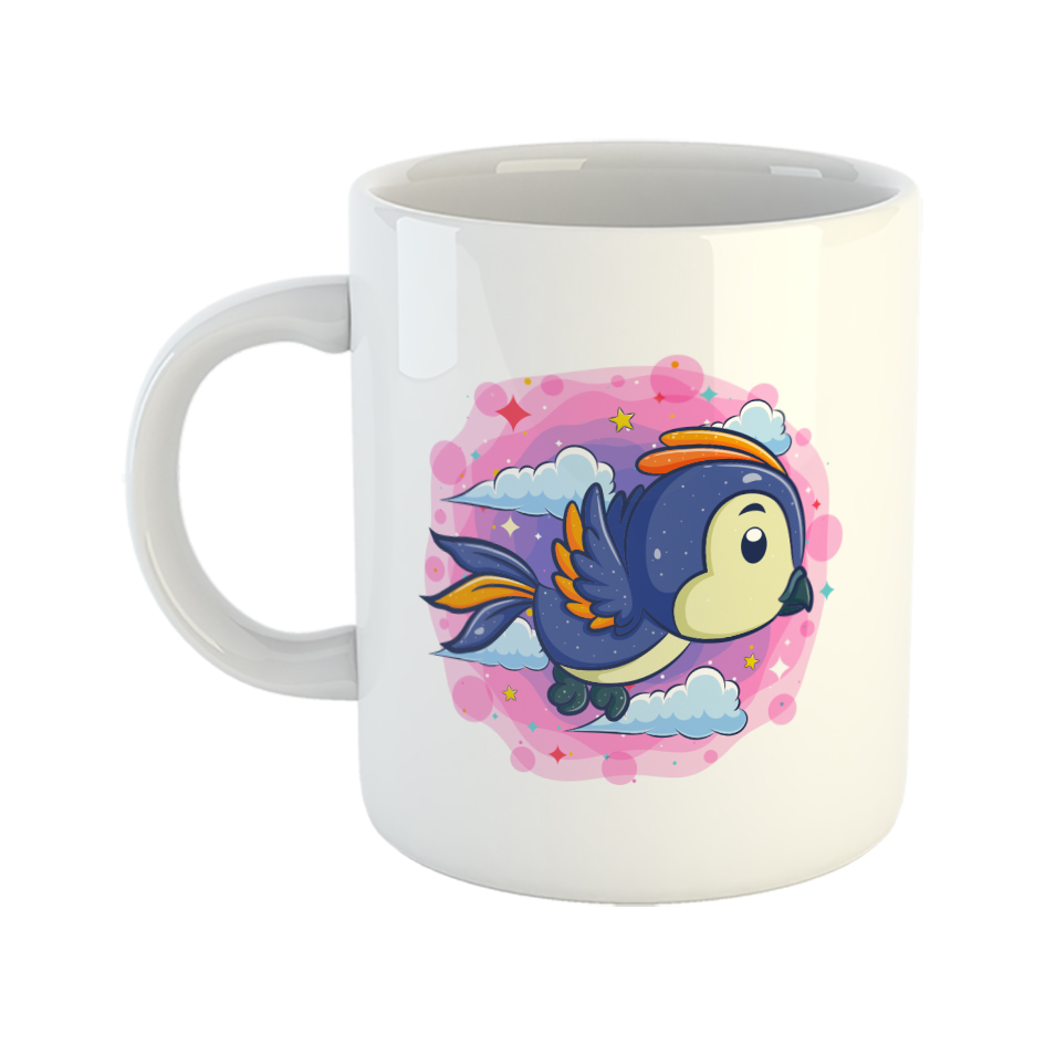 ماگ طرح طوطی مدل آسمان پرستاره