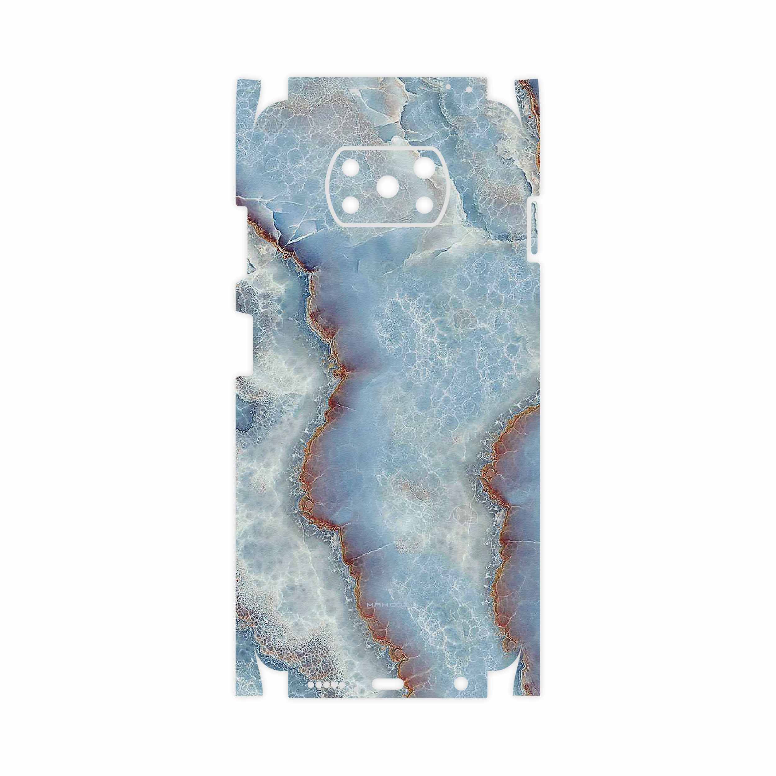 برچسب پوششی ماهوت مدل Blue Ocean Marble-FullSkin مناسب برای گوشی موبایل شیائومی Poco X3 NFC