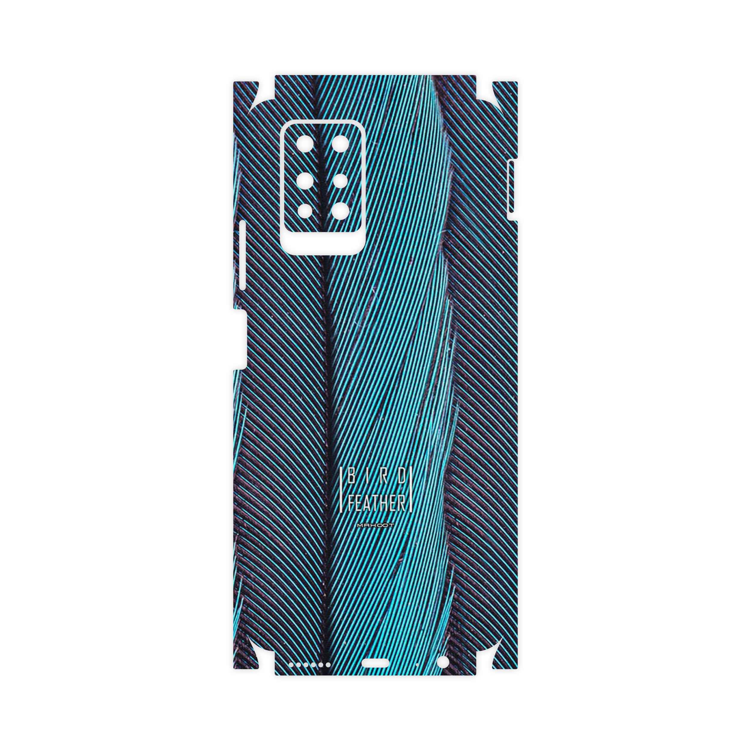 برچسب پوششی ماهوت مدل Turquoise feathers-FullSkin مناسب برای گوشی موبایل اینفینیکس Note 10 Pro