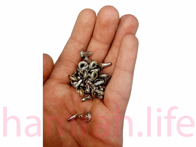 پرچ زیر و رو کف 9 پایه 9 میلی متر  یه رو کروم