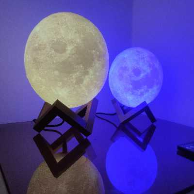 آباژور رومیزی مدل کره ماه کد L3