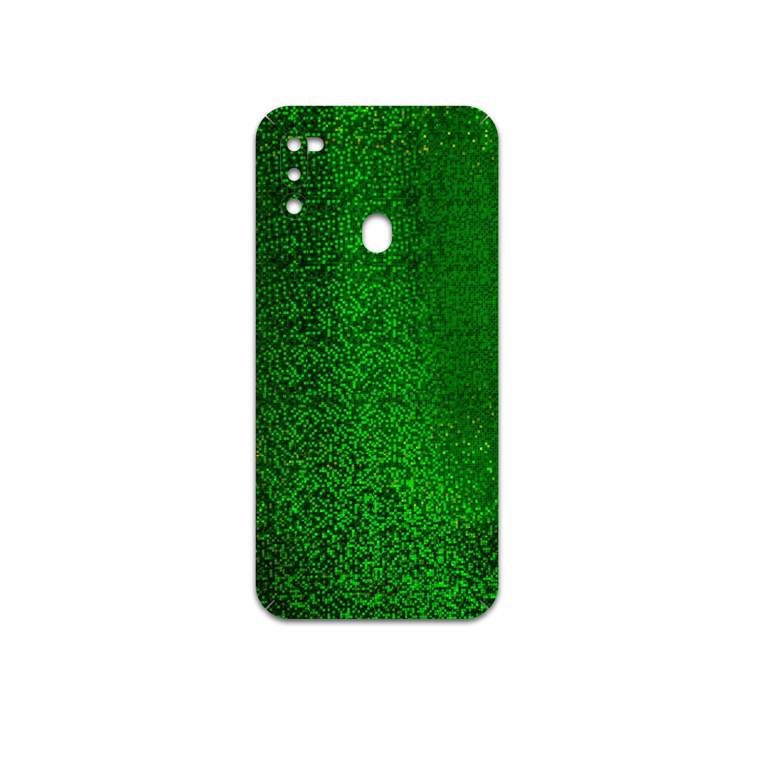 برچسب پوششی ماهوت مدل Green-Holographic مناسب برای گوشی موبایل سامسونگ Galaxy M21 (2021) Edition