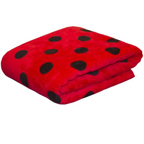 حوله حمام پودایران طرح خالدار قرمز 90×150