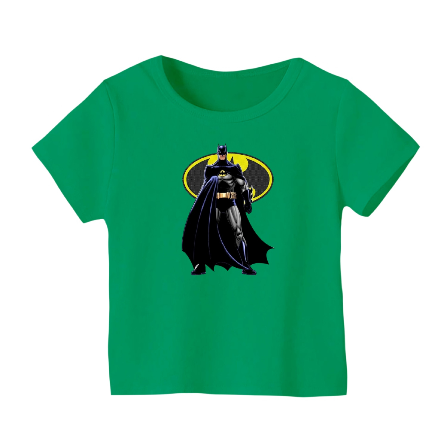 تی شرت آستین کوتاه بچگانه مدل بتمن کد 12 رنگ سبز
