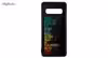 کاور طرح تایپوگرافی کد 110541094300 مناسب برای گوشی موبایل سامسونگ galaxy s10