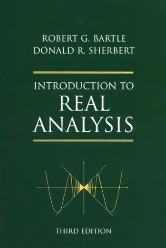 خرید و دانلود نسخه کامل کتاب Introduction to real analysis