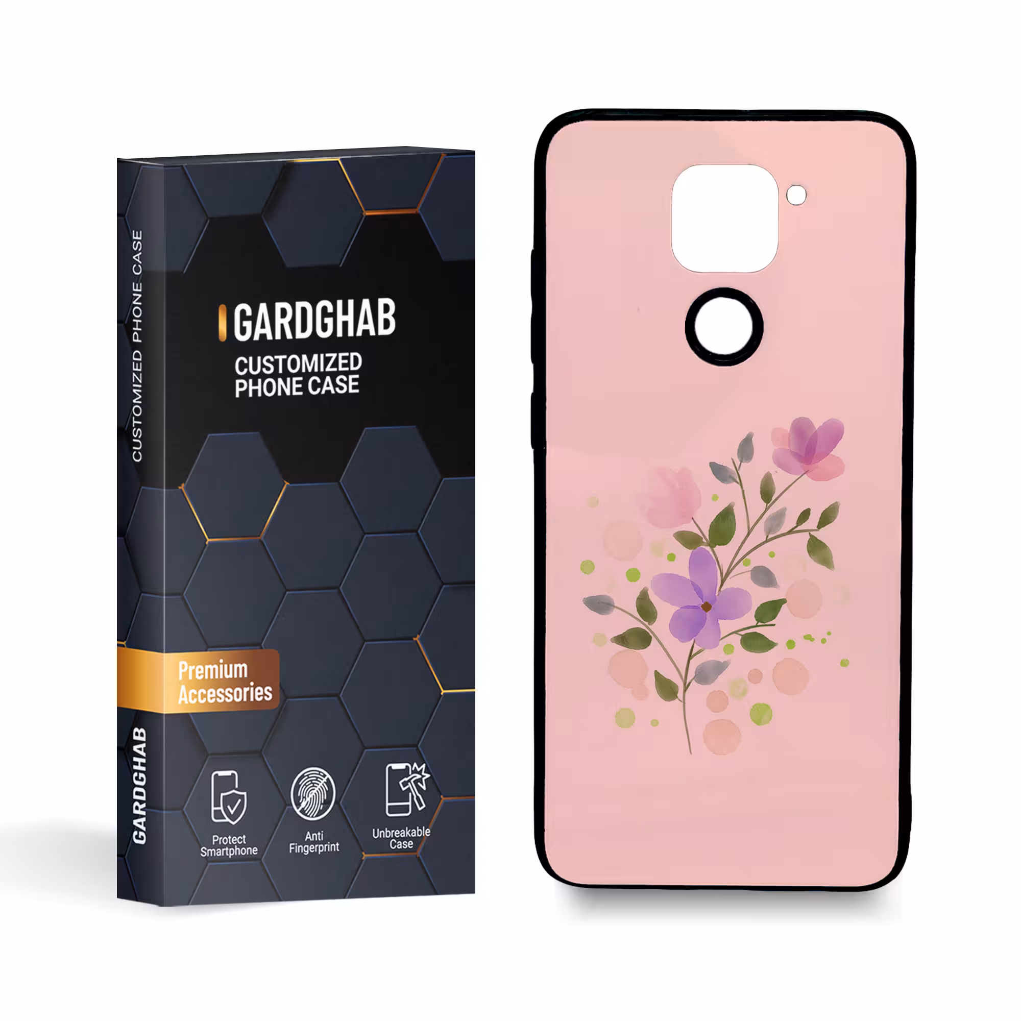 کاور گارد قاب مدل گل مناسب برای گوشی موبایل شیائومی redmi note9