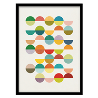 قیمت و خرید تابلو دکوراتیو مدل اَشکال انتزاعی کد 0739