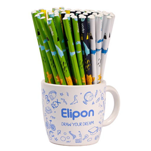 مداد مشکی فانتزی الیپون طرح REX