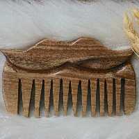 شانه چوبی، دست ساز طرح سیبیل