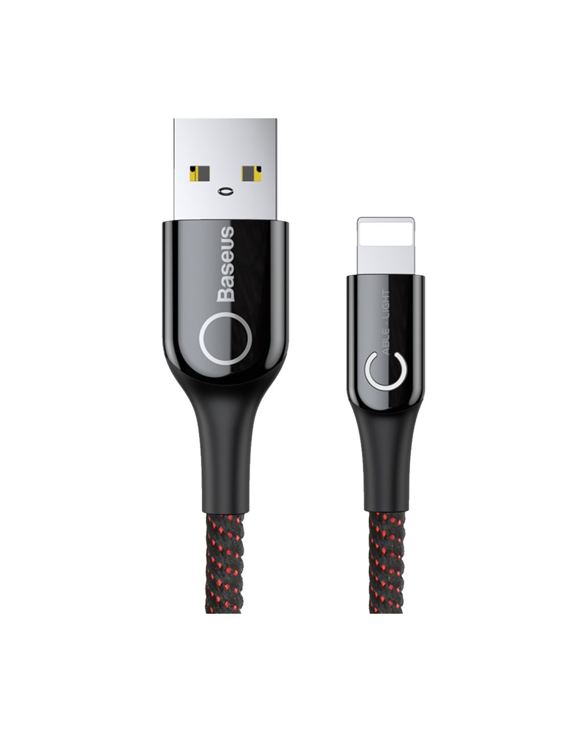 کابل شارژ لایتنینگ هوشمند بیسوس Baseus C-shaped light intelligent power-off Lightning