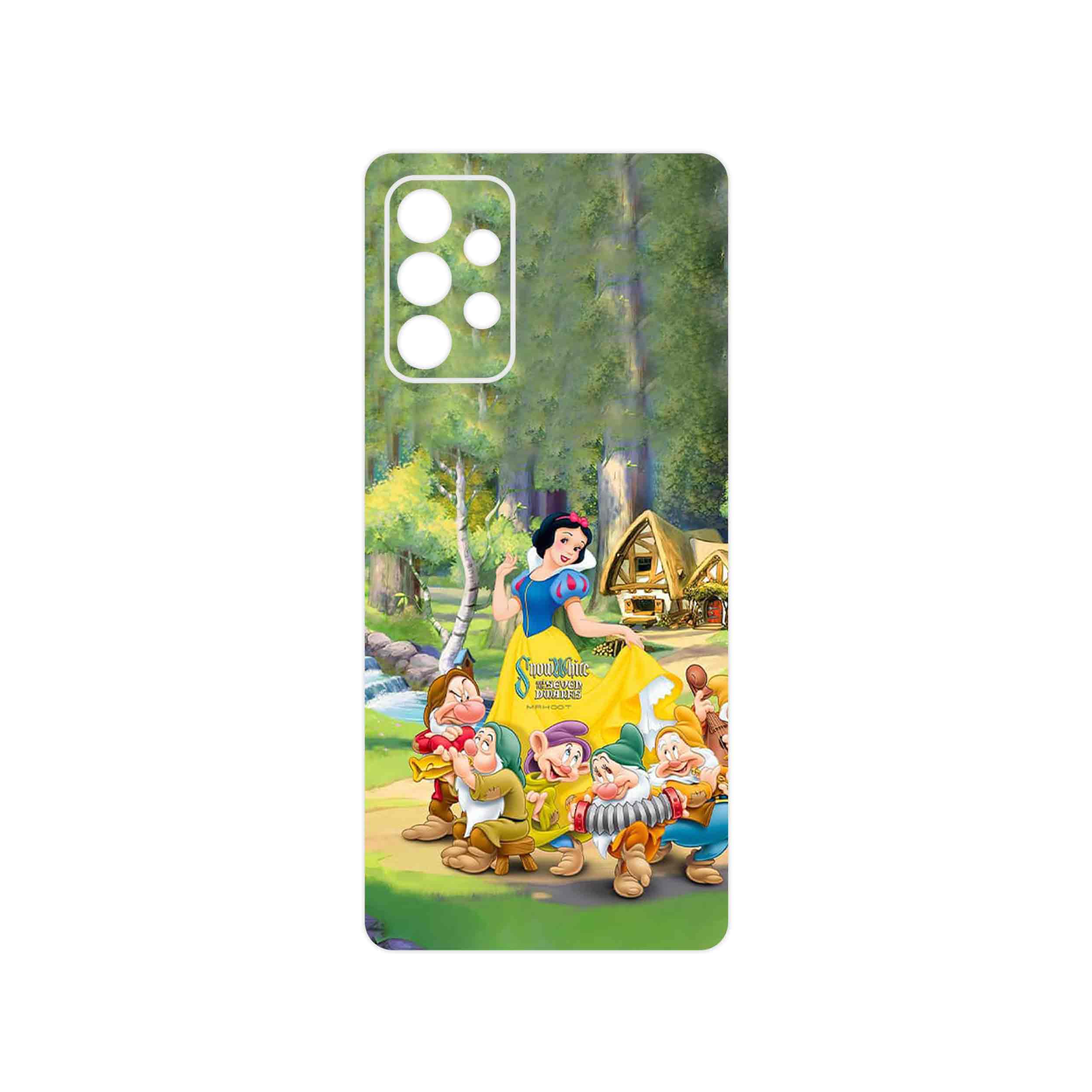 برچسب پوششی ماهوت مدل Snow White مناسب برای گوشی موبایل سامسونگ Galaxy A72