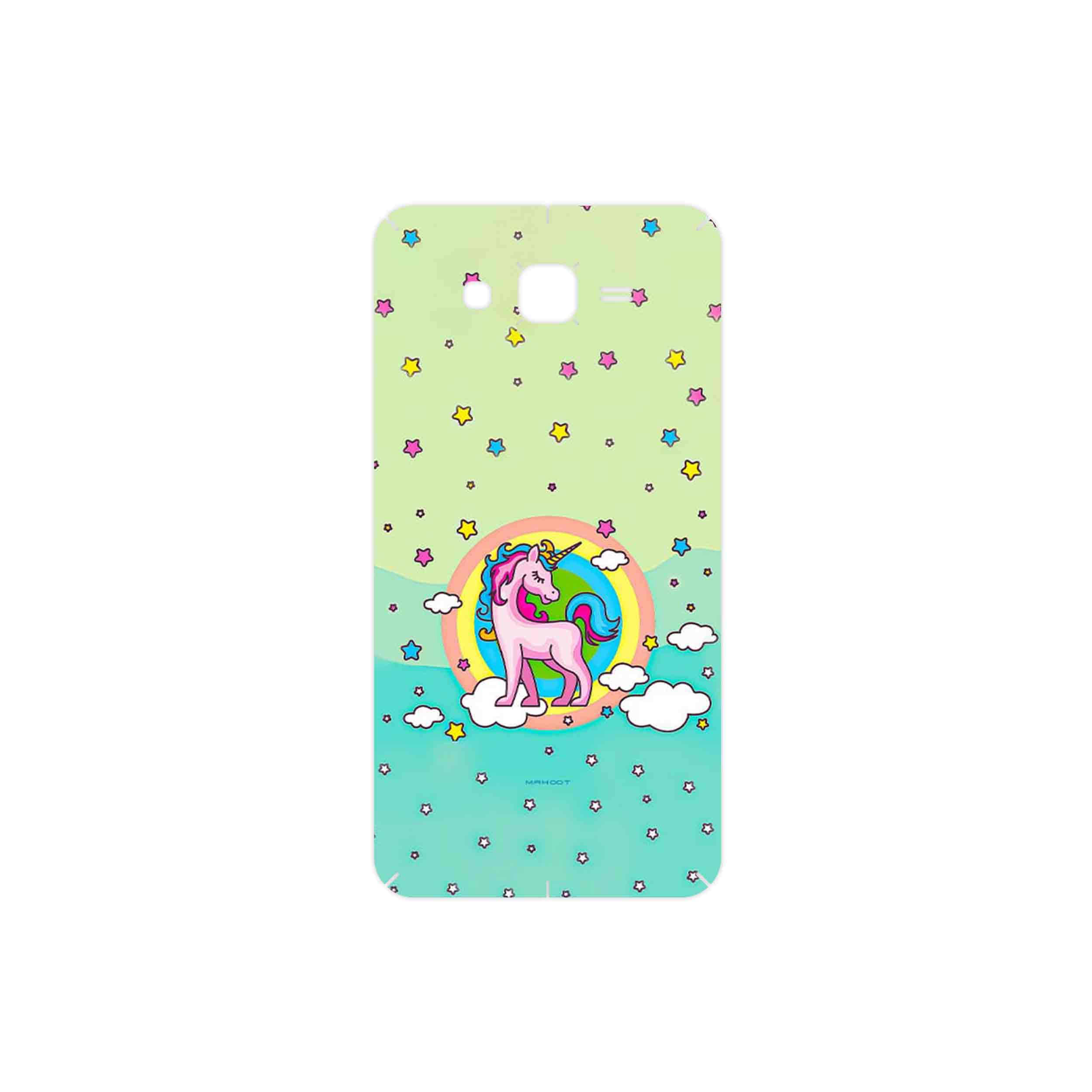 برچسب پوششی ماهوت مدل Rainbow unicorn adventure مناسب برای گوشی موبایل سامسونگ Galaxy J7 2015