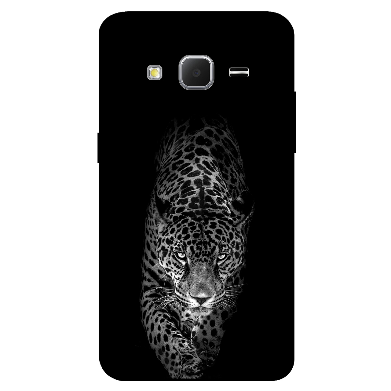 کاور مگافون طرح پلنگ مدل 1879 مناسب برای گوشی موبایل سامسونگ Galaxy J5 2015