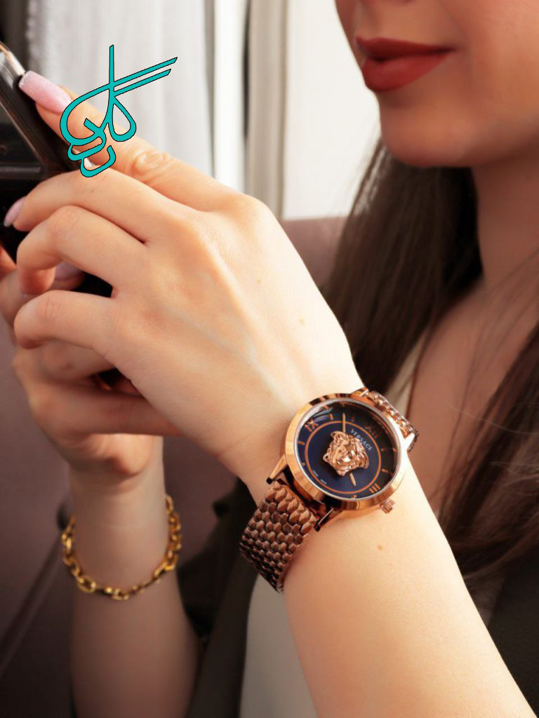 خرید ساعت دخترانه و زنانه ورساچ رنگ ثابت کیفیت عالی دارای رنگ بندی متنوع کد 1917473 - ردگل