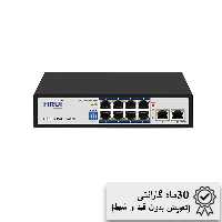 خرید و قیمت سوئیچ شبکه POE هشت پورت HR900-AF-82N_ فنون امن
