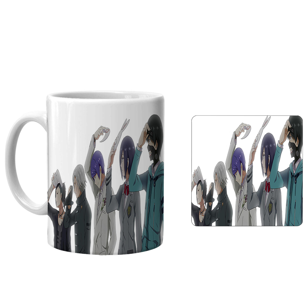 ماگ طرح انیمه توکیو غول xa1 به همراه زیرلیوانی