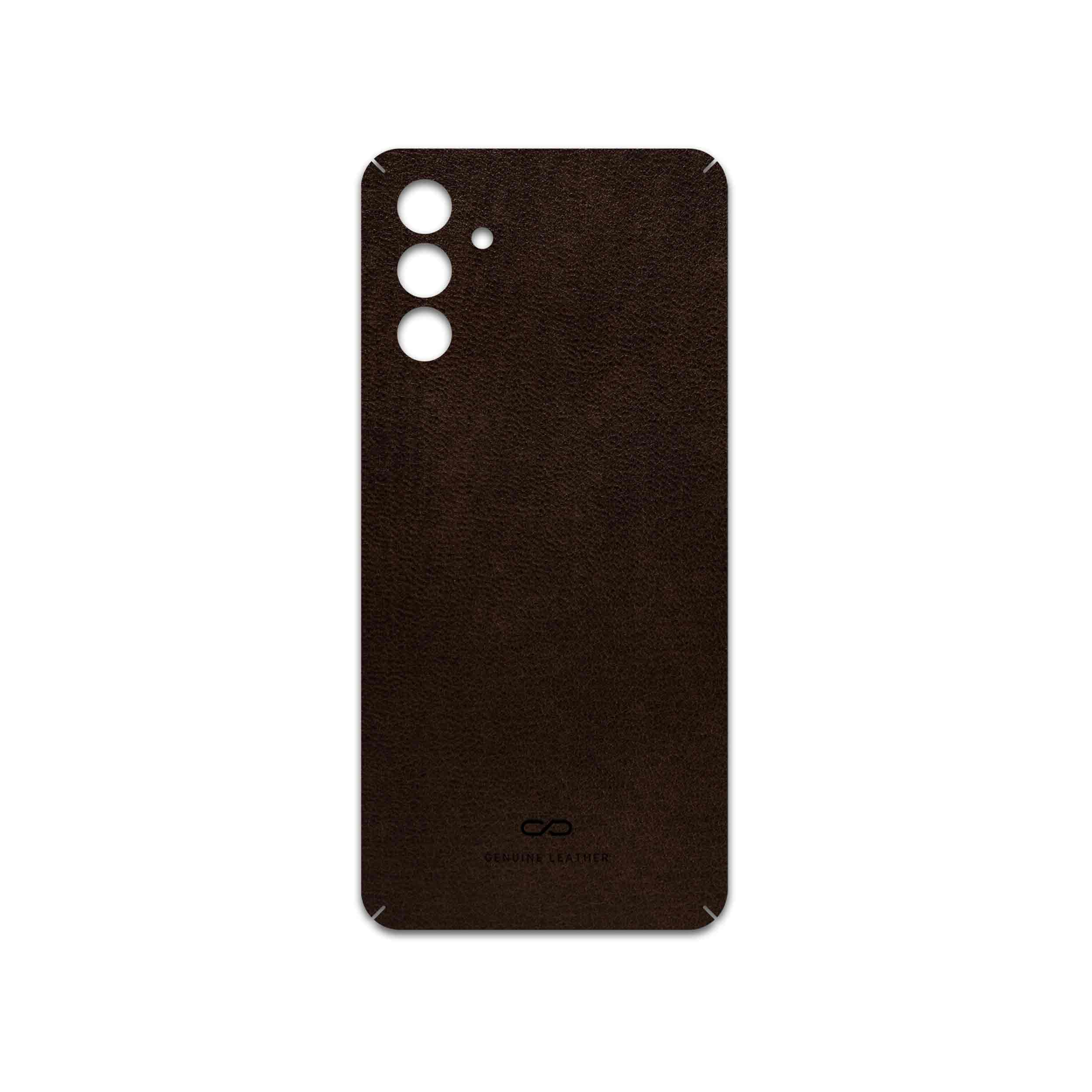 برچسب پوششی ماهوت مدل Dark-Brown-Leather مناسب برای گوشی موبایل سامسونگ Galaxy A04s