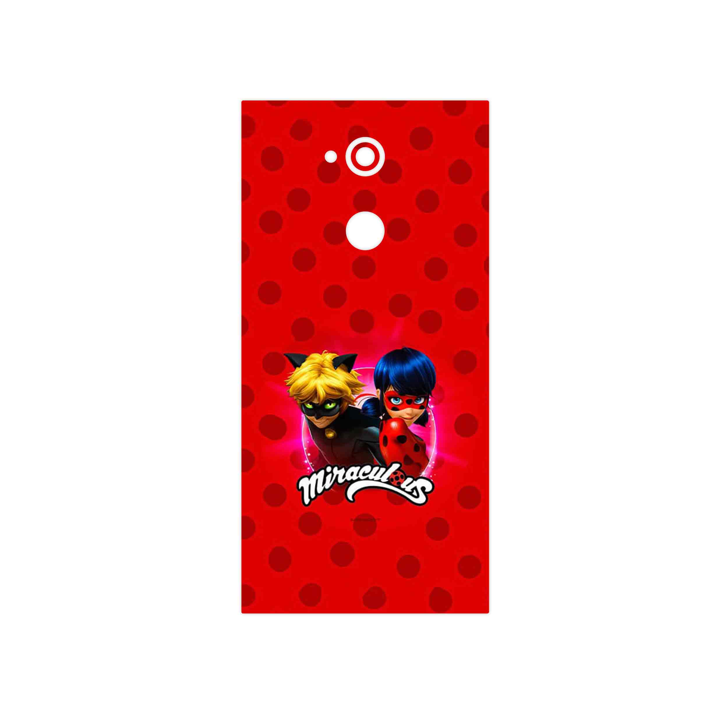 برچسب پوششی ماهوت مدل Ladybug and Cat Noir مناسب برای گوشی موبایل سونی Xperia XA2 Ultra