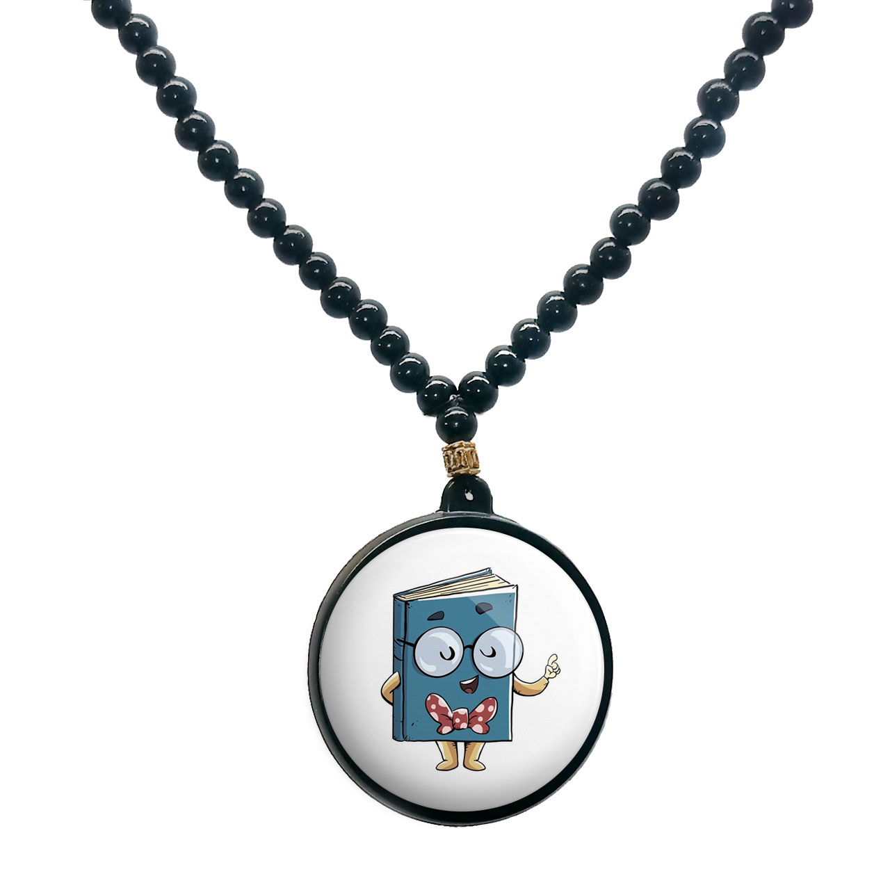 گردنبند پرمانه طرح جشن الفبا کد pmd.22606 مدل دو طرفه