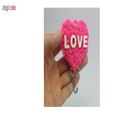 قلاب آویز حوله طرح قلب کد 232