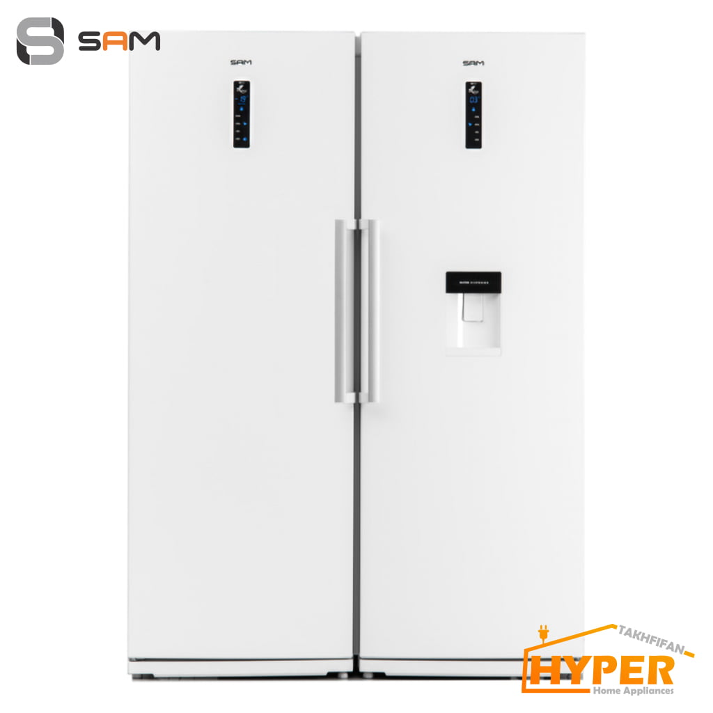یخچال فریزر دوقلو سام مدل RR40W-RZ40W سفید
