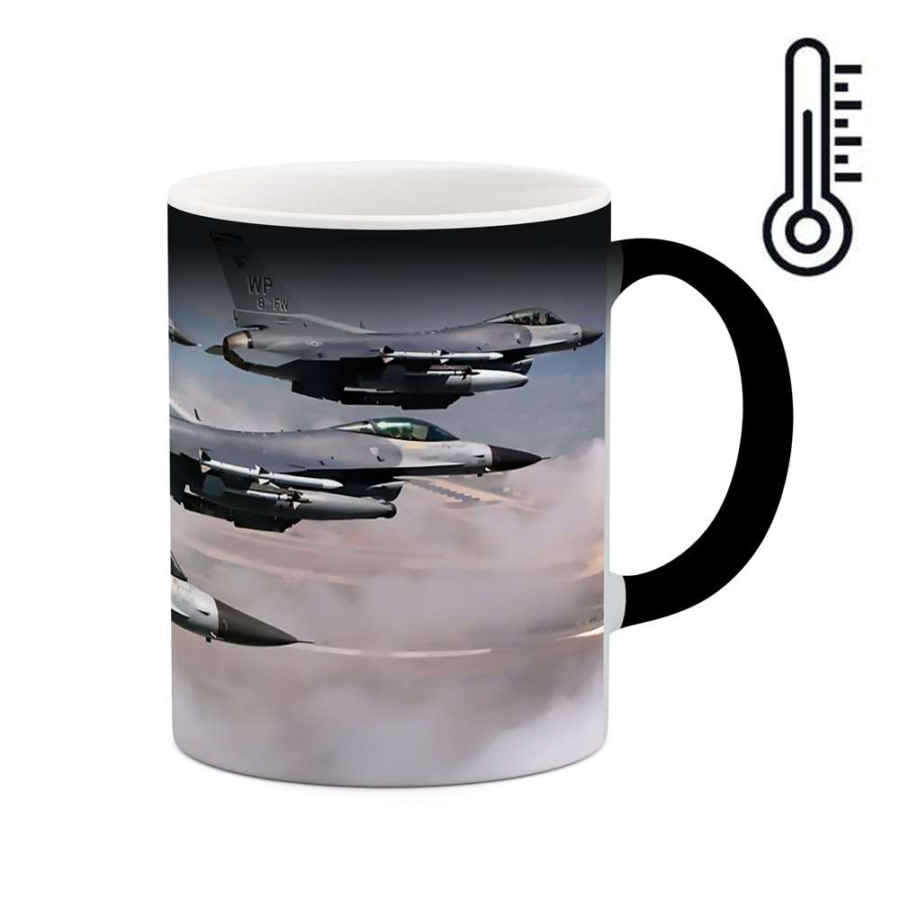 ماگ حرارتی طرح چهار هواپیمای جنگنده مدل mgh00899