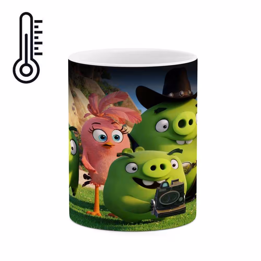 ماگ حرارتی طرح انیمیشن و بازی Angry birds  مدل mgph15110