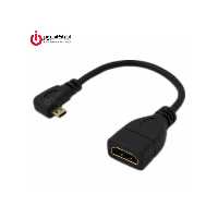 مبدل تصویر Micro HDMI نر به HDMI ماده 90 درجه برند دی نت