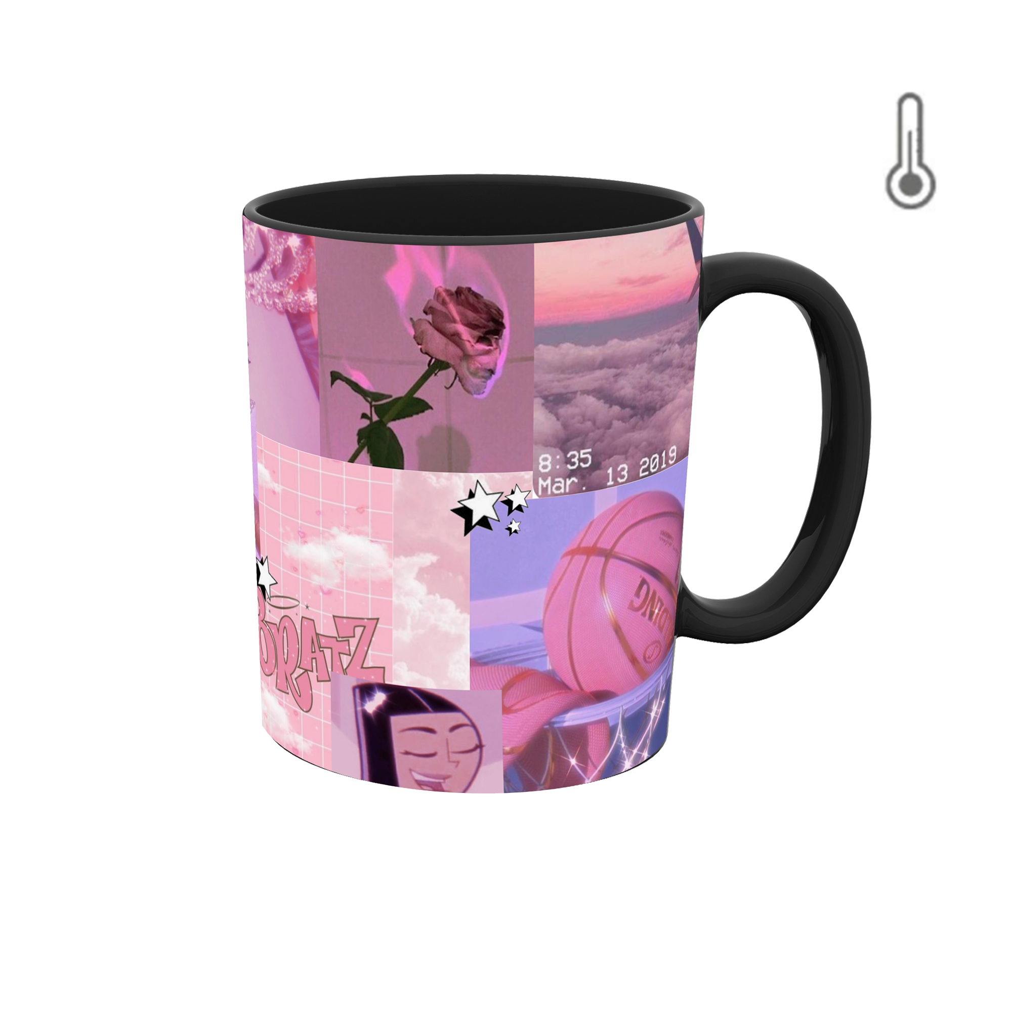 ماگ حرارتی طرح عکس گرافیکی مدل روز عشق