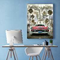  تابلو شاسی طرح ماشین قدیمی مدل TSH-P557