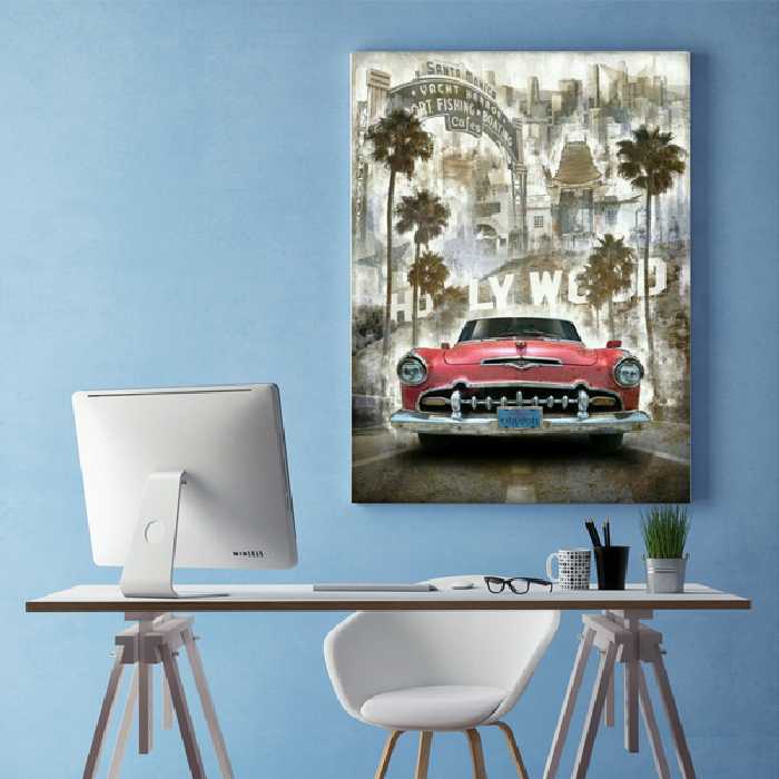  تابلو شاسی طرح ماشین قدیمی مدل TSH-P557