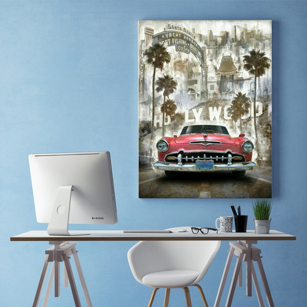  تابلو شاسی طرح ماشین قدیمی مدل TSH-P557