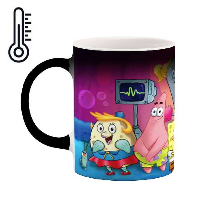 ماگ حرارتی طرح باب اسفنجی و پاتریک مدل mgph14306