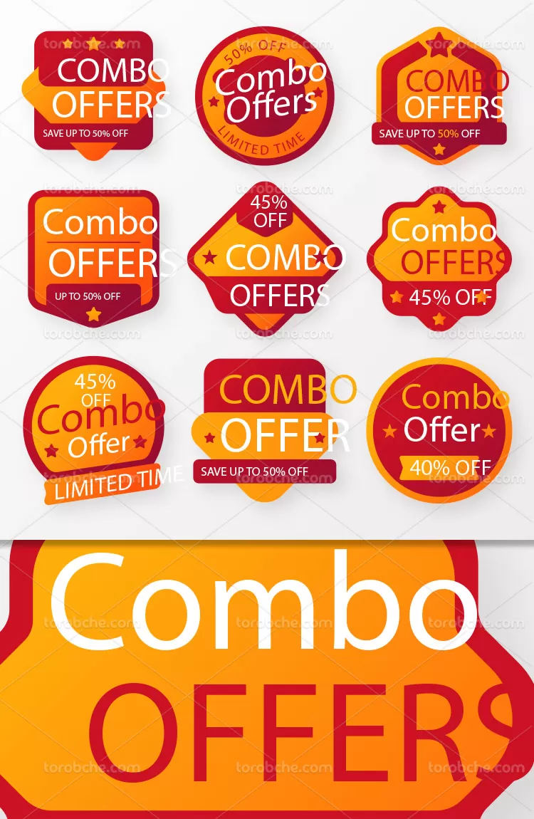 وکتور لیبل تخفیف پاییزی | گرافیک با طعم تربچه