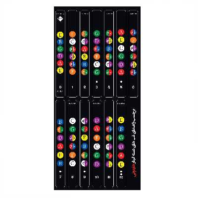 برچسب نت گیتار هارمونی مدل Hny کد 1