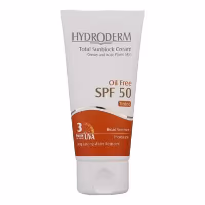 کرم ضد آفتاب هیدرودرم مدل Medium Beige SPF50، حجم 50 میلی‌لیتر