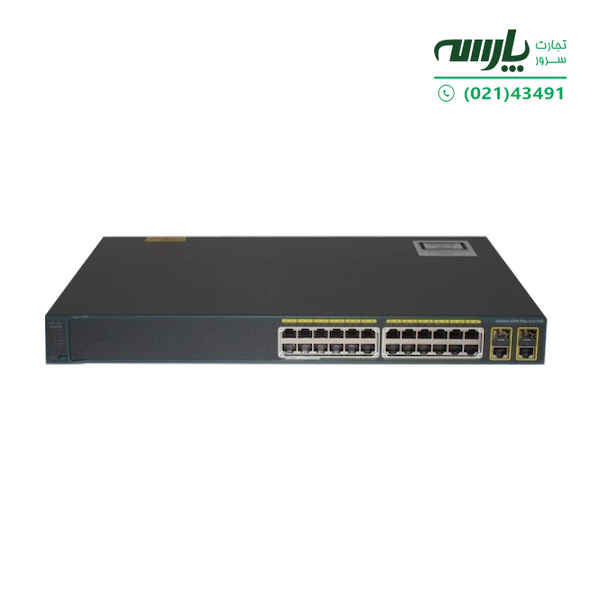 سوئیچ شبکه سیسکو 24 پورت WS-C2960-Plus 24PC-L