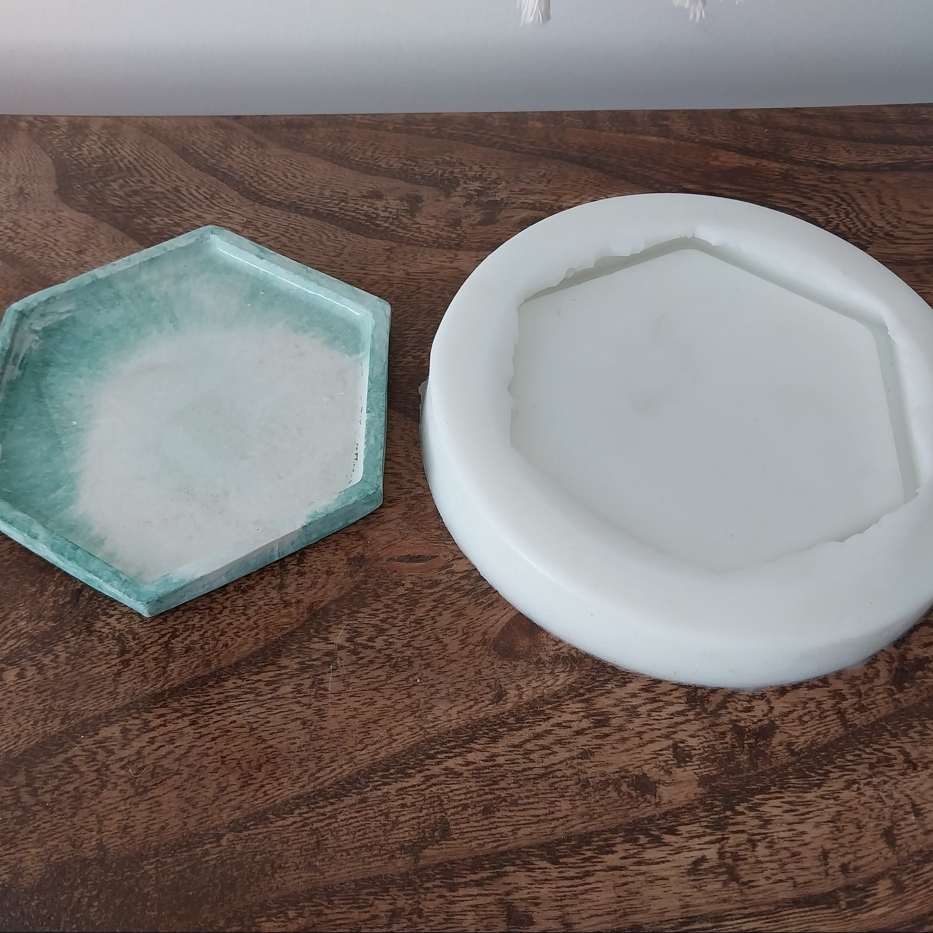 قالب سیلیکنی زیر گلدانی شش ضلعی