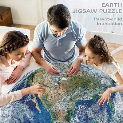 پازل 1000 تکه طرح کره زمین مدل دایره 