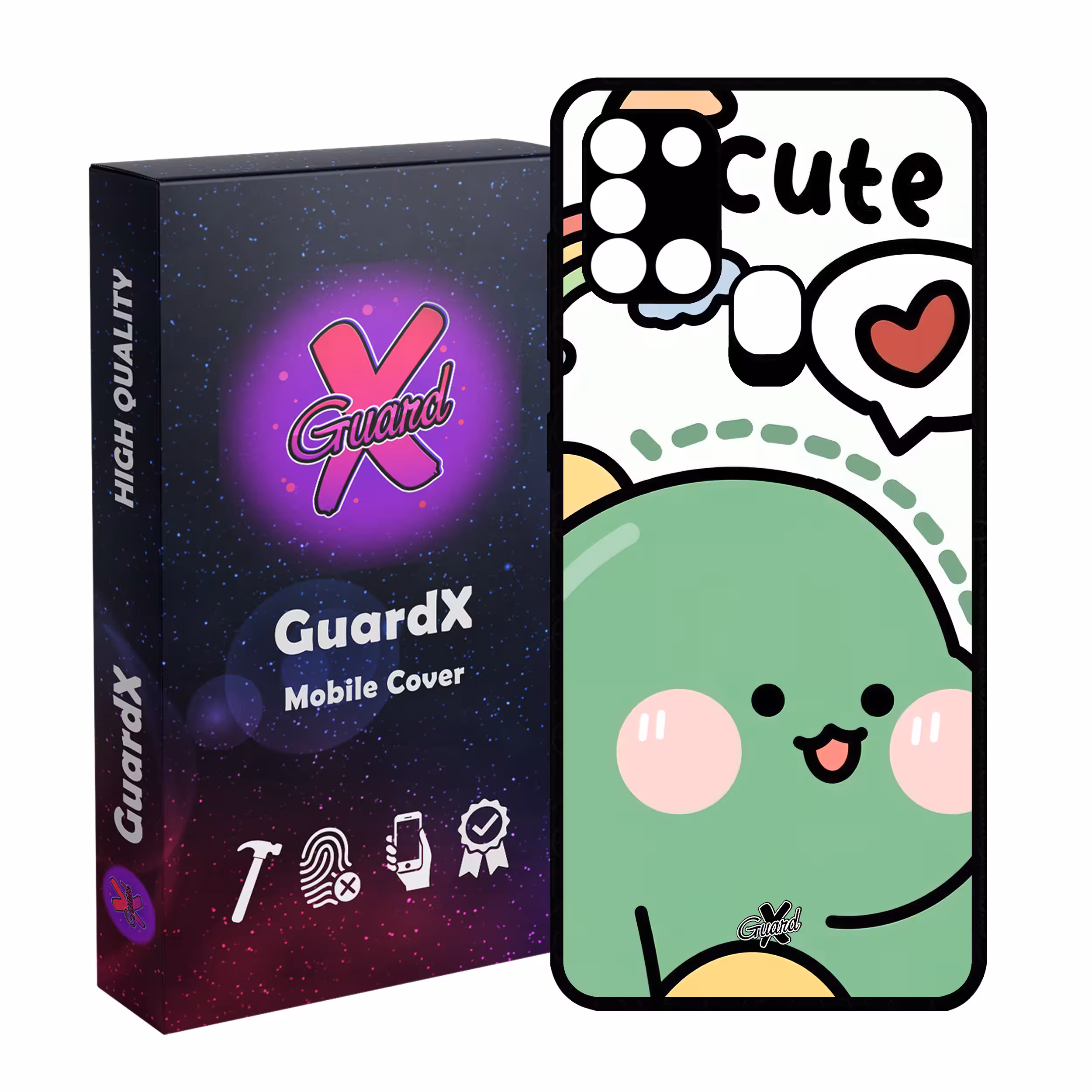 کاور گارد ایکس طرح Cute مدل Glass10561 مناسب برای گوشی موبایل سامسونگ Galaxy A21s