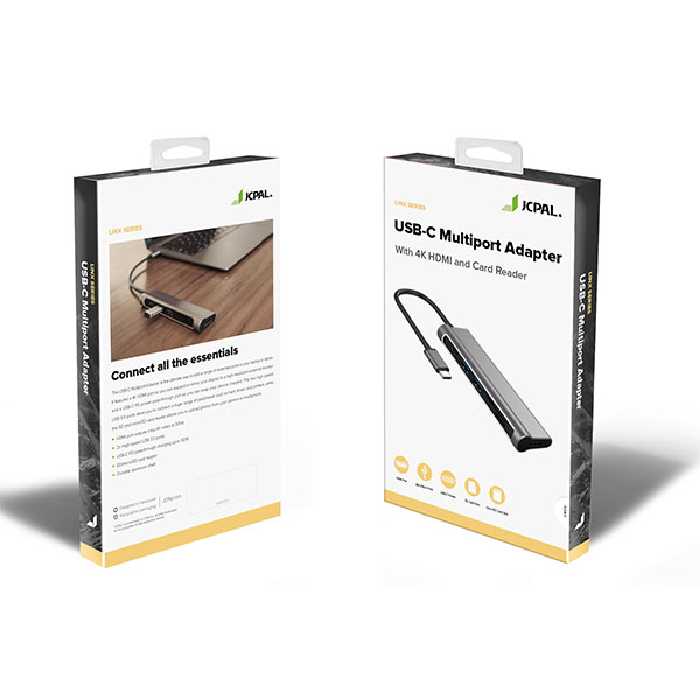  هاب 6 پورت USB-C جی سی پال مدل JCP6217