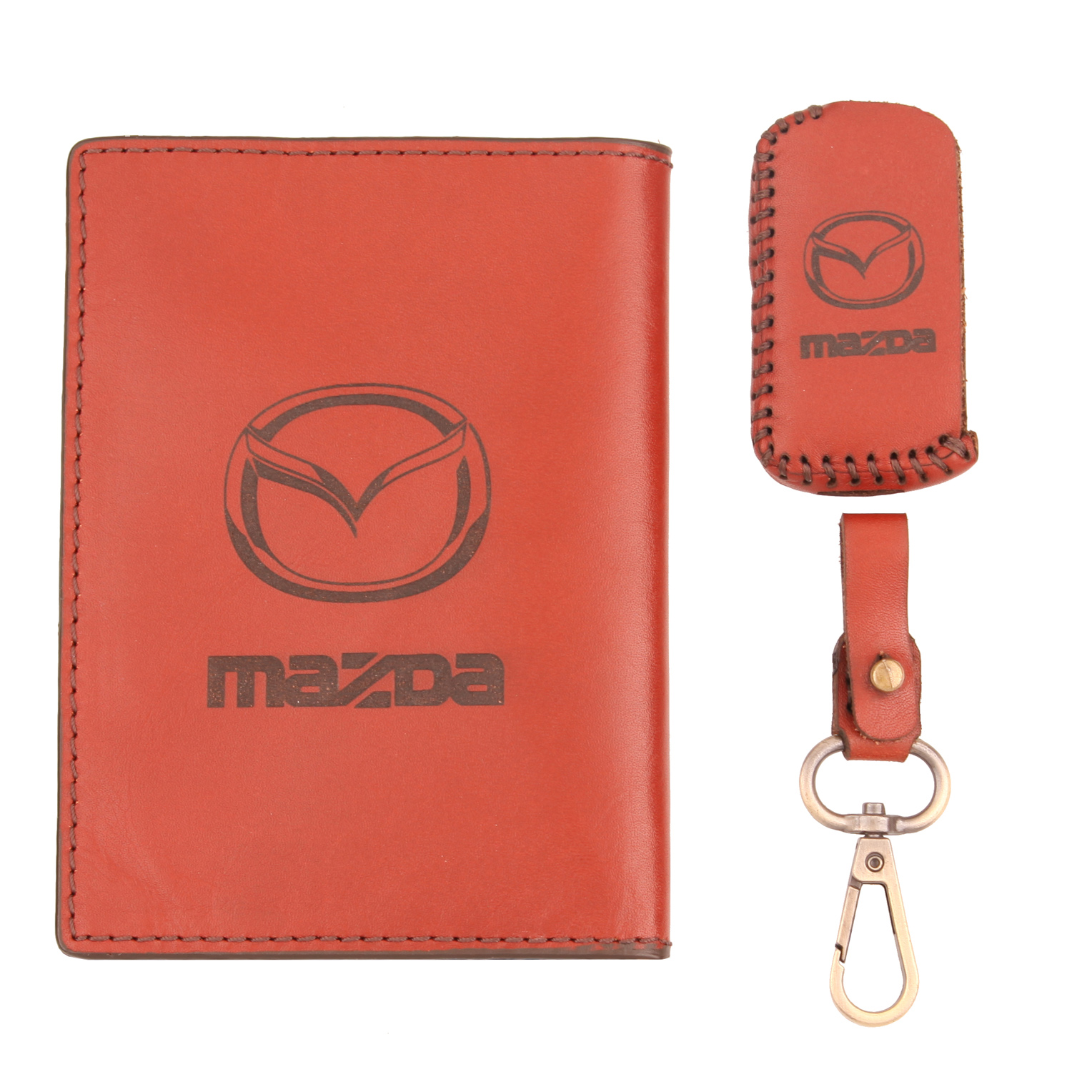 ست هدیه چرم ماکان طرح مزدا 3 کد sh-313