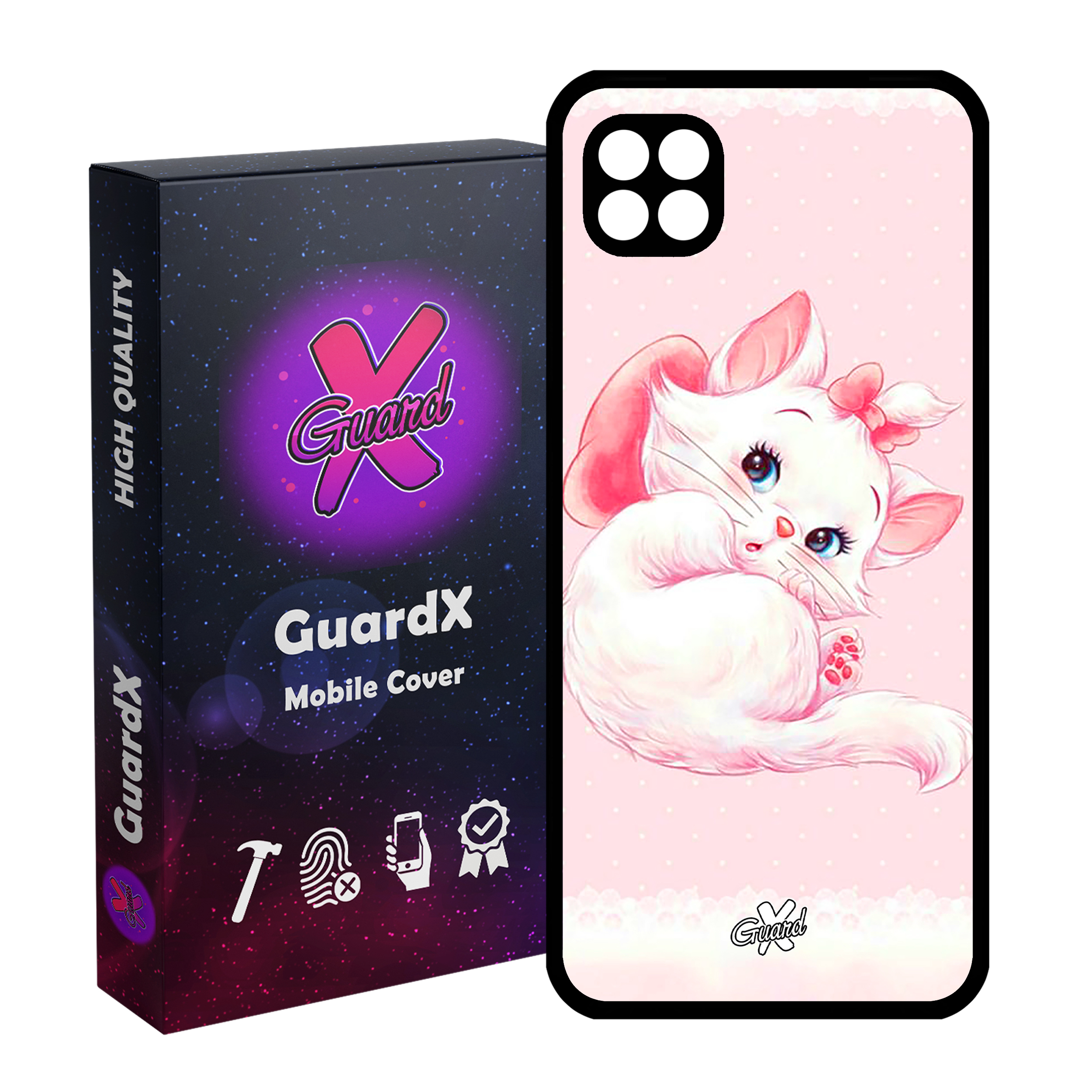 کاور گارد ایکس طرح Cat مدل Glass10219 مناسب برای گوشی موبایل سامسونگ Galaxy A22 5G