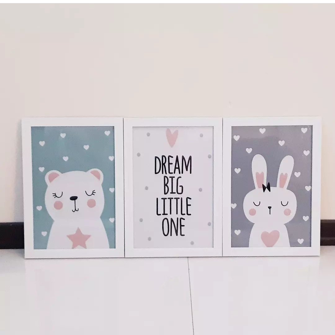 تابلو 3تیکه اتاق کودک کد 05