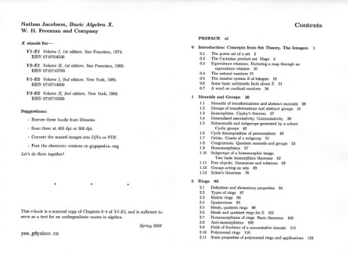 خرید و دانلود نسخه کامل کتاب Basic Algebra X