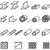 وکتور آیکون آهن آلات ساختمانی | گرافیک با طعم تربچه