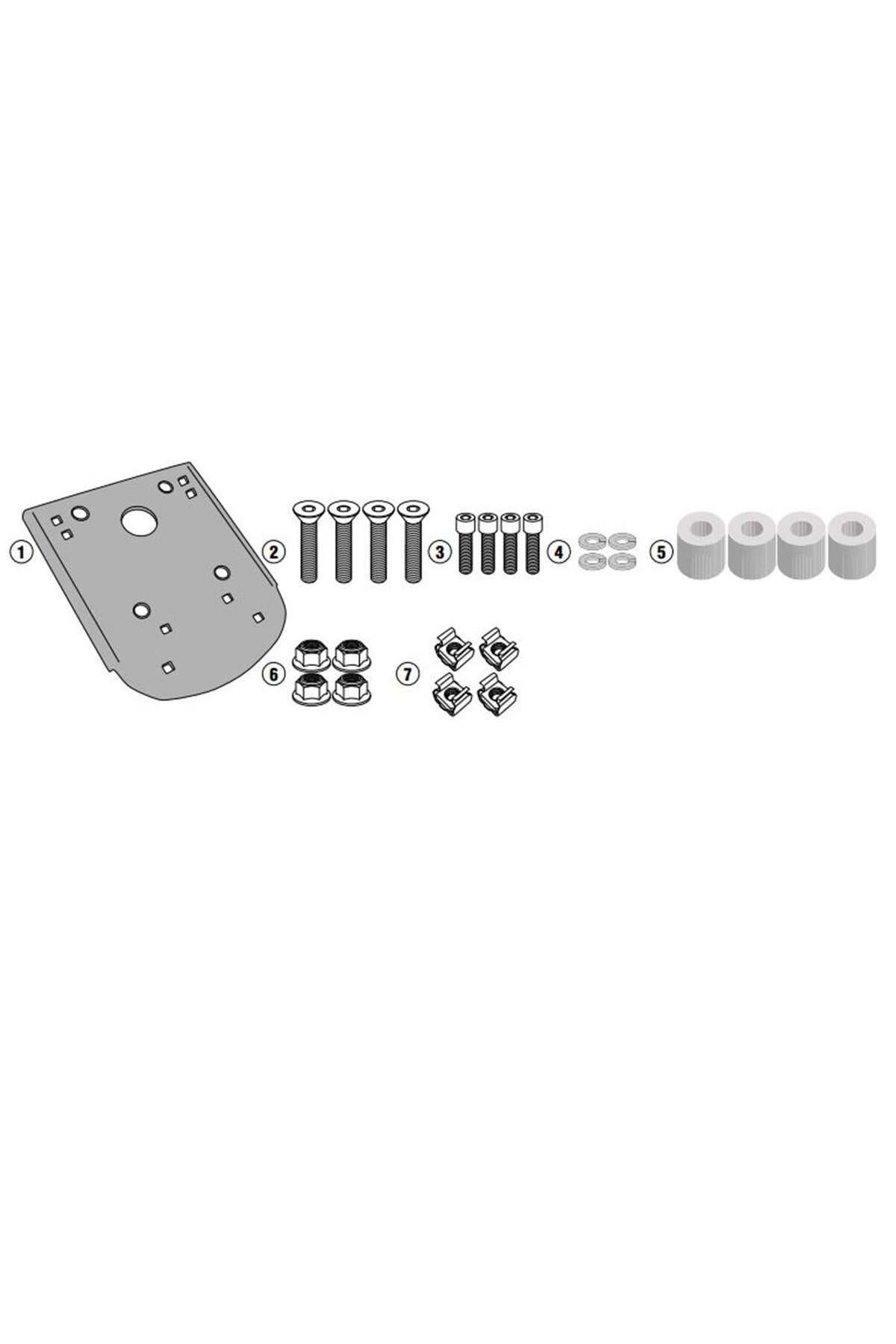 کیف موتورسیکلت موتور Sr3116 V Strom 250 17 20 حامل کیسه عقب گیوی Givi