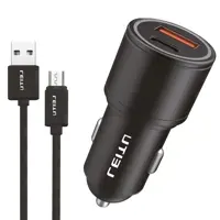 شارژر فندکی لیتو مدل LC - C9 به همراه کابل تبدیل MICROUSB