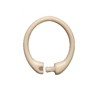 گیره پرده حمام مدل حلقه قفلی بسته 12 عددی